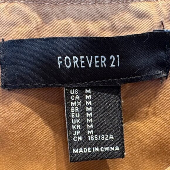 Forever 21 Camel Hooded Anorak Jacket - Women's Medium - Picture 7 of 12